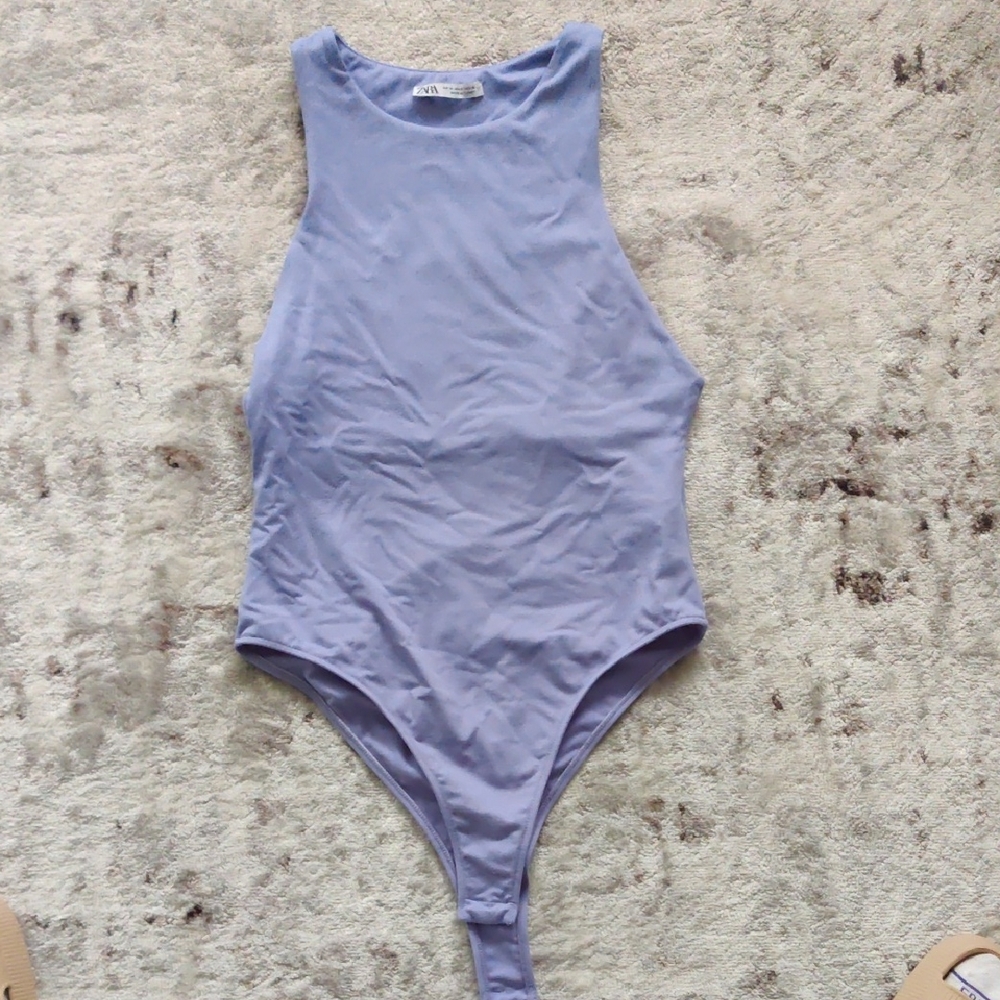 Zara Light Purple Sleeveless Top